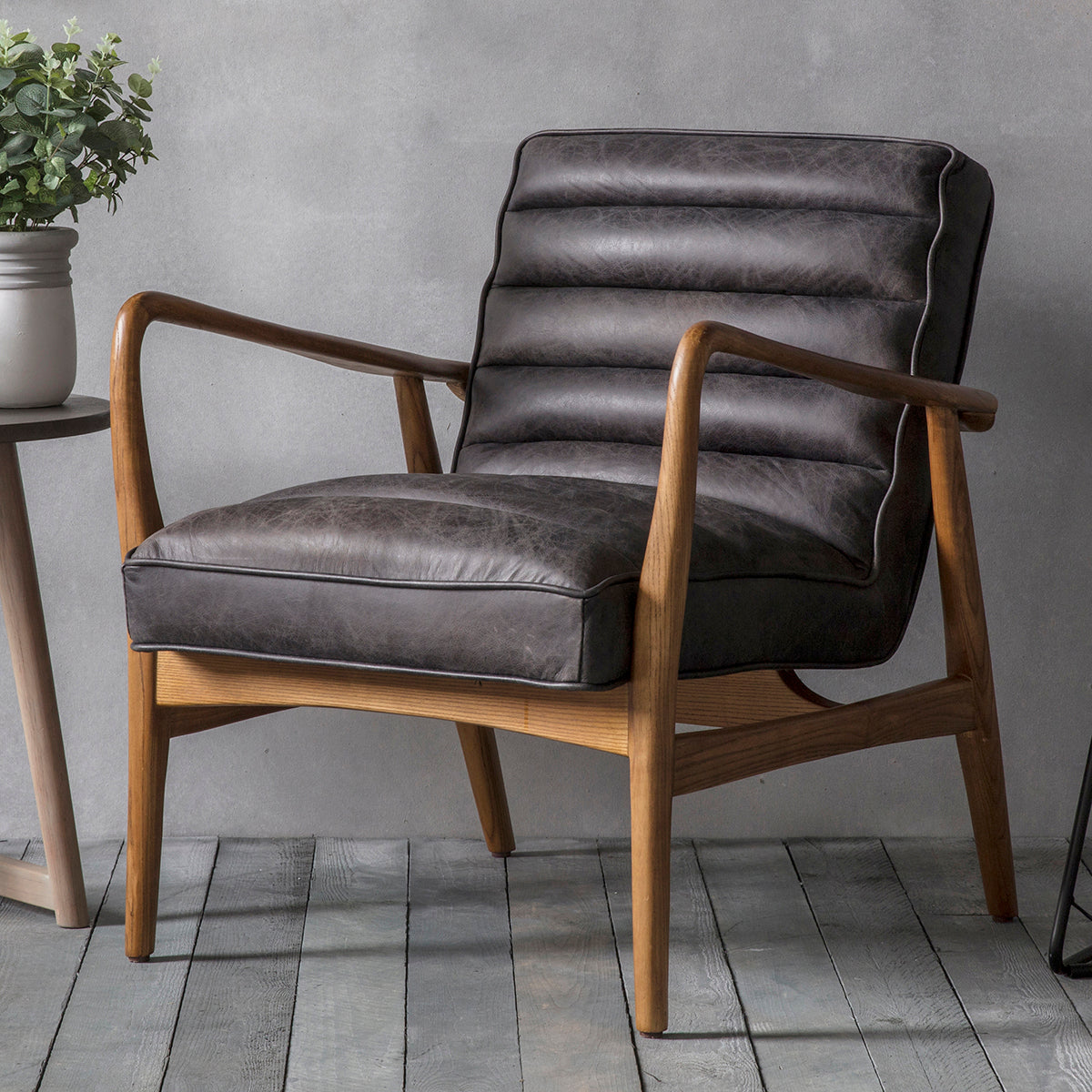 Ash Framed Armchair with Exposed Ash Frame Design In The Sand