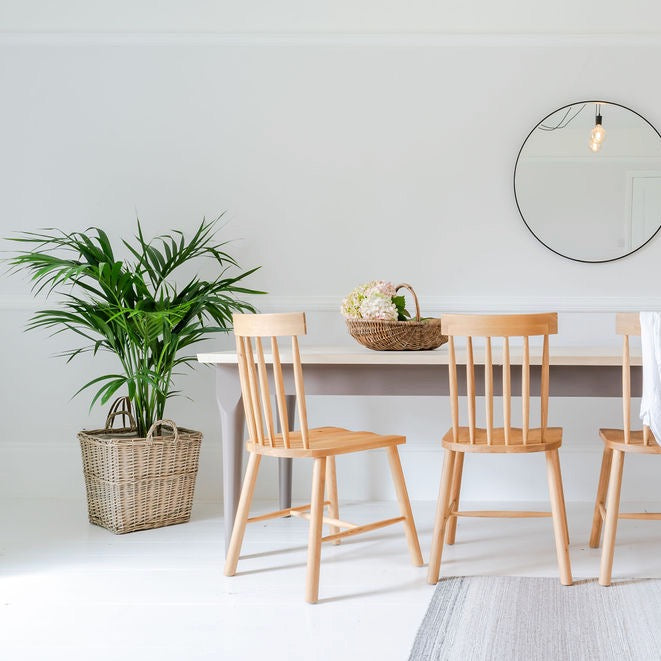 'The Tintagel' Scandi Style Wooden Dining Table (Clay)