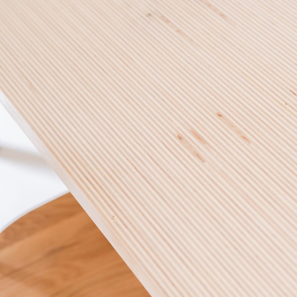 'The Tintagel' Scandi Style Wooden Dining Table (Clay)
