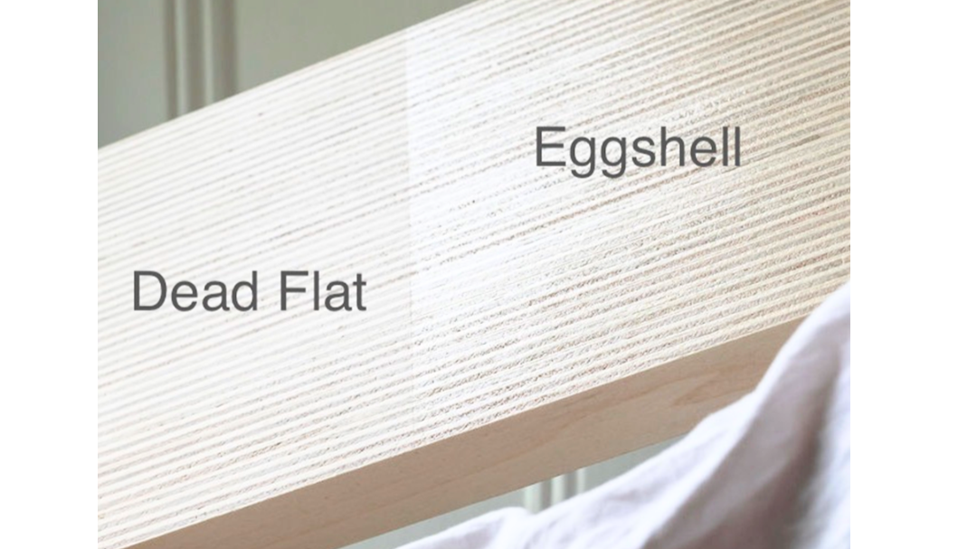 Dead Flat Vs Eggshell Finish on Wooden Dining Table