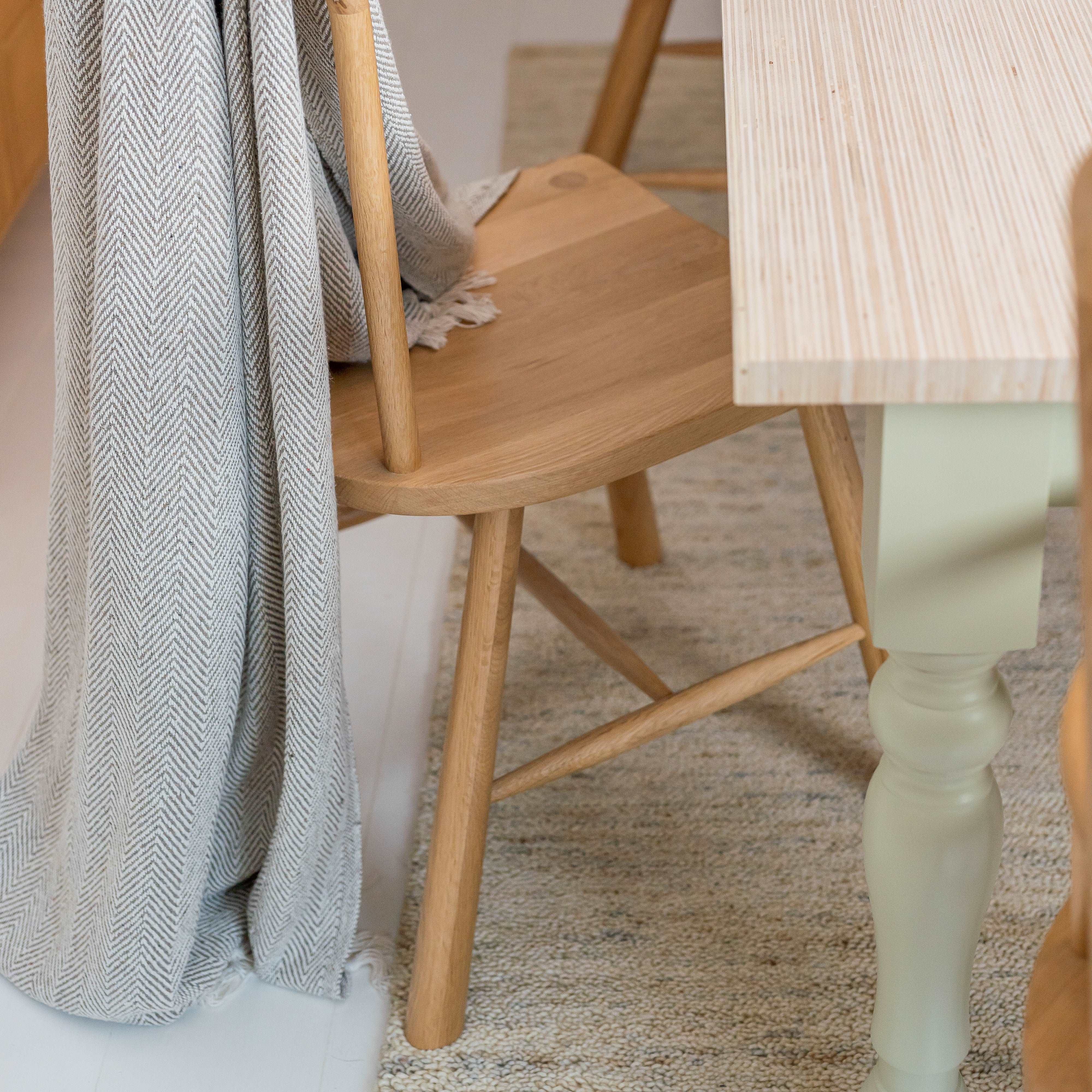 Sand Made Farmhouse Wooden Dining Table in Poplar Ply