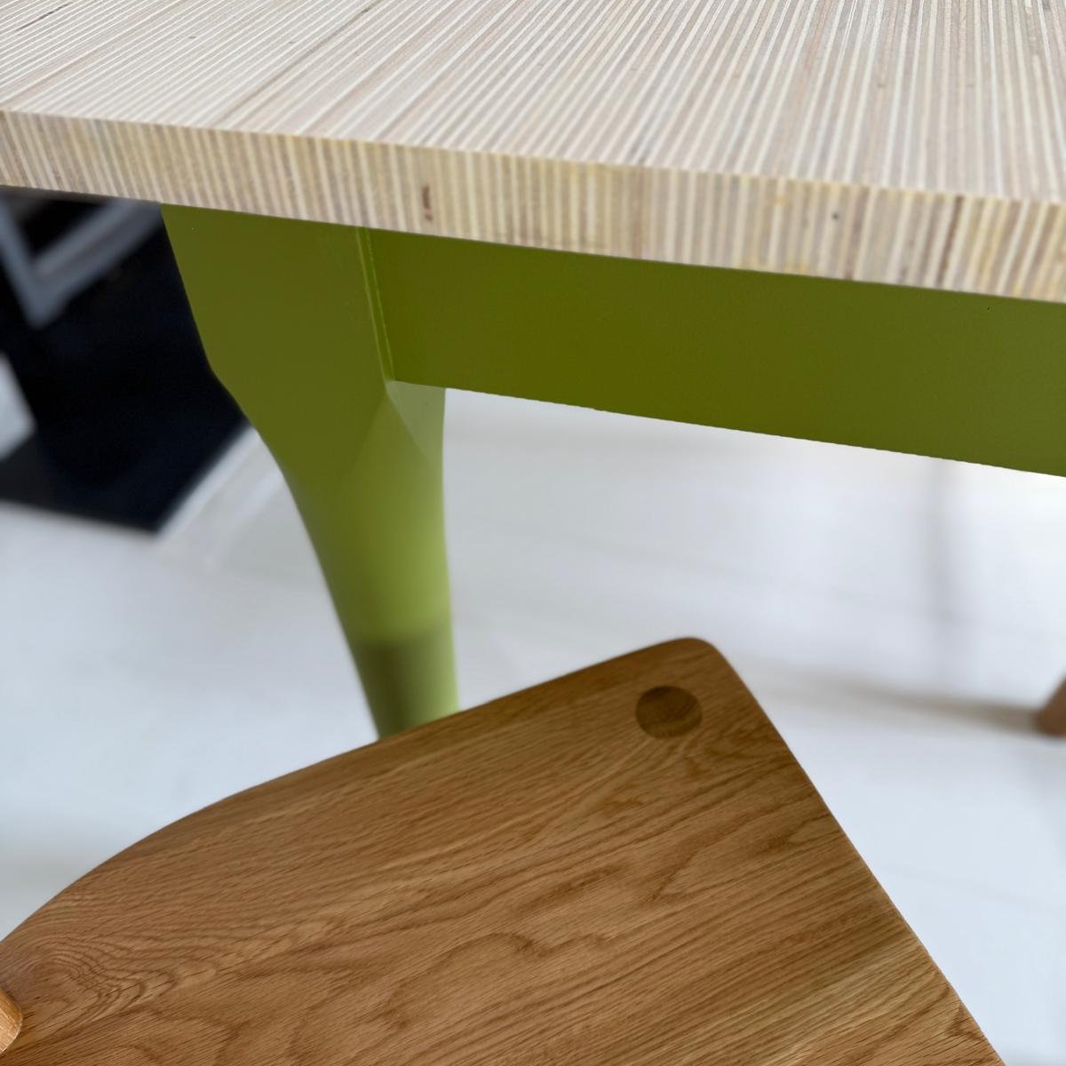 'The Tintagel' Wooden Dining Table (Green)