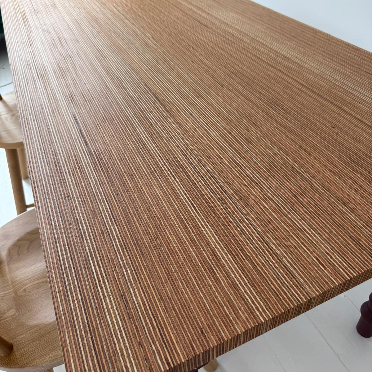 'The Tintagel' Wooden Dining Table (Green)