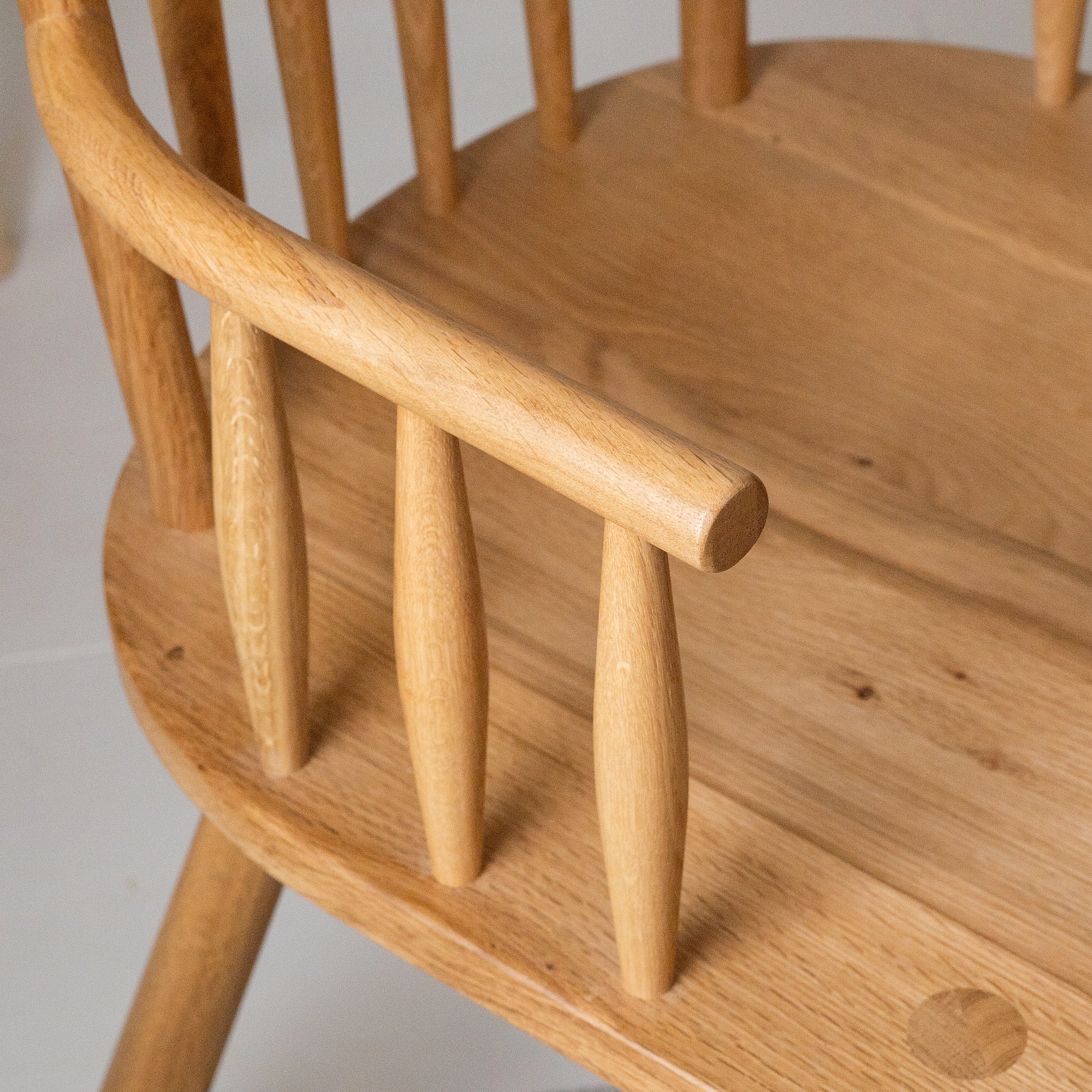 Crafters Oak Carver Dining Chair with Arms (Pair)