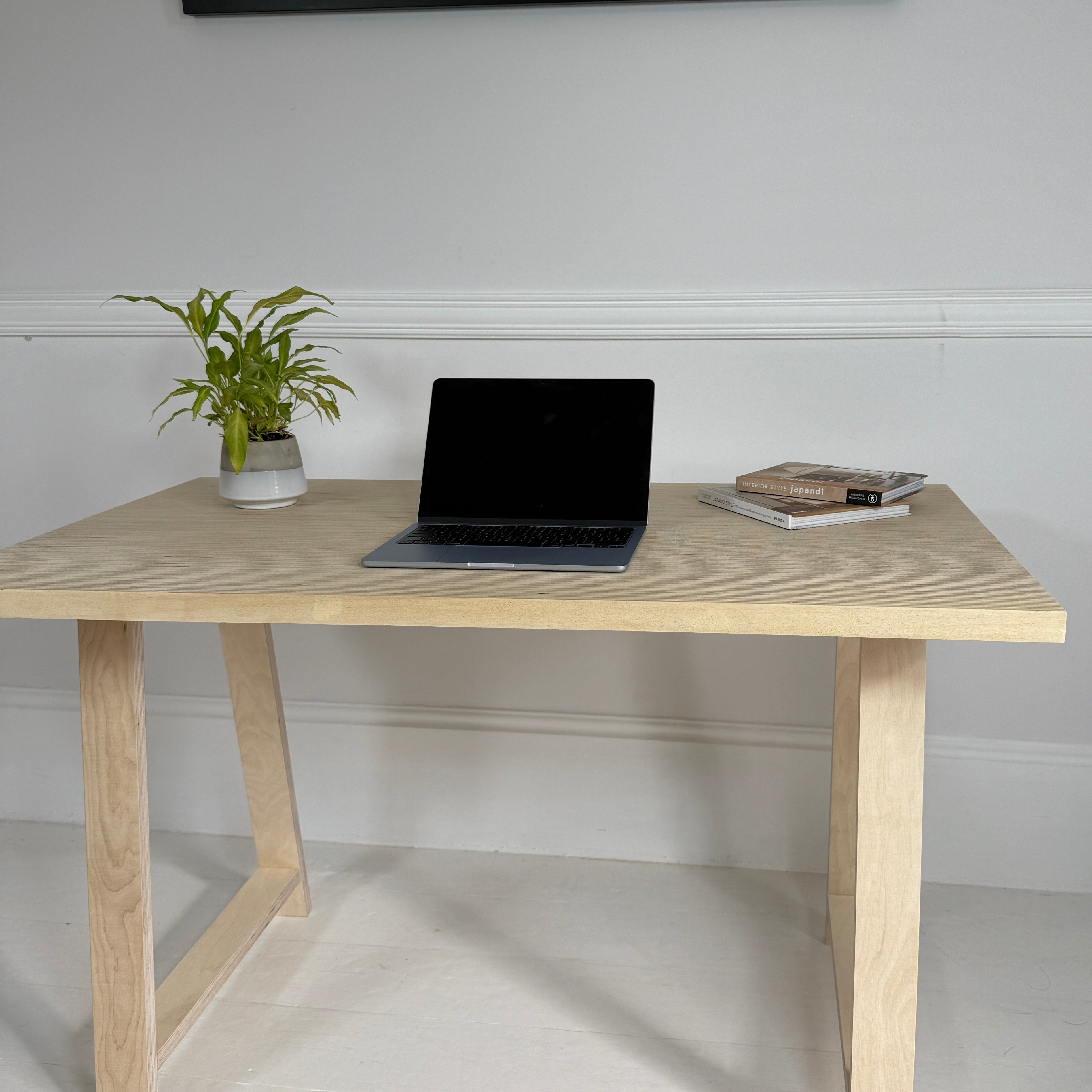 Made to Measure Desk Top in Edge Grain Birch Ply