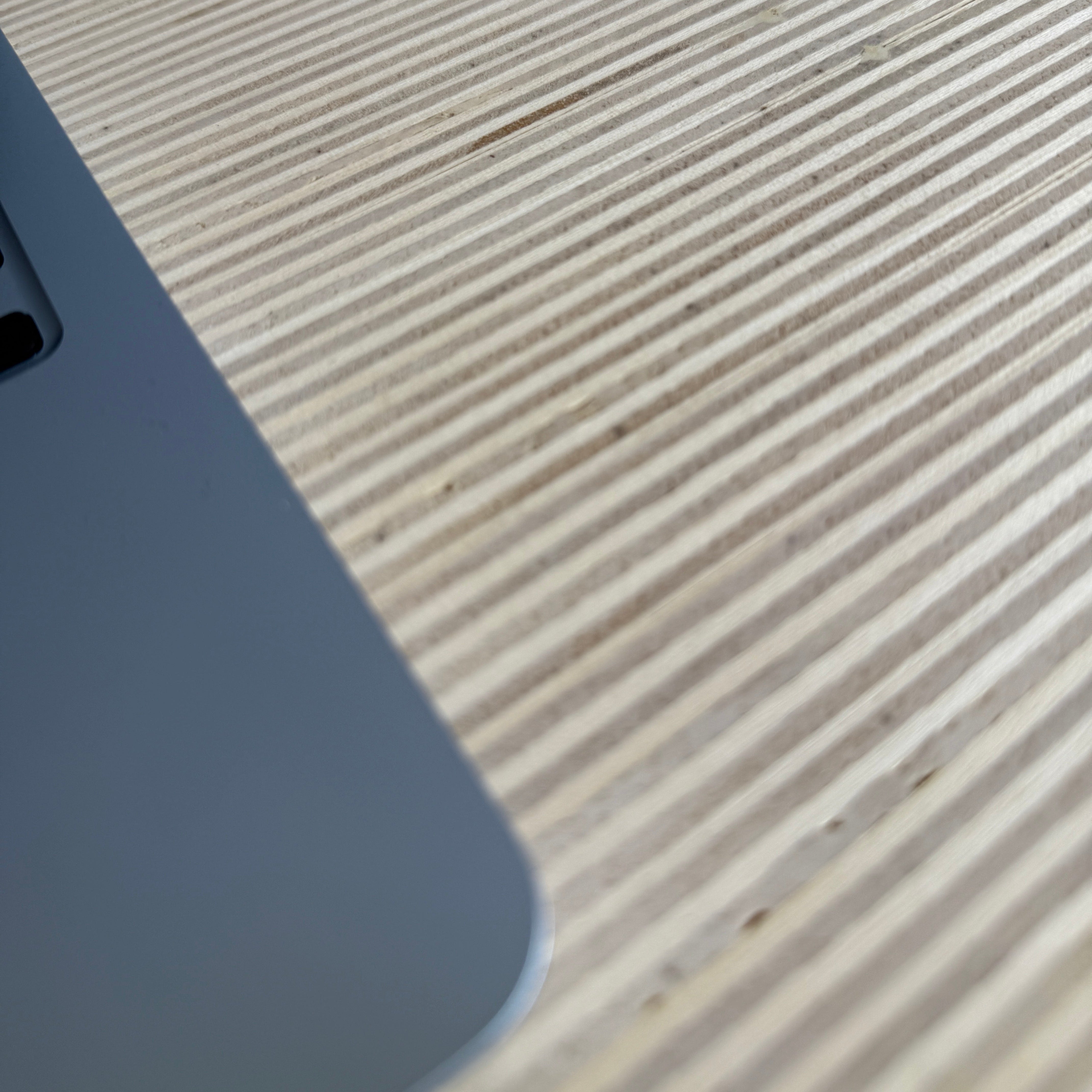 Made to Measure Desk Top in Edge Grain Birch Ply