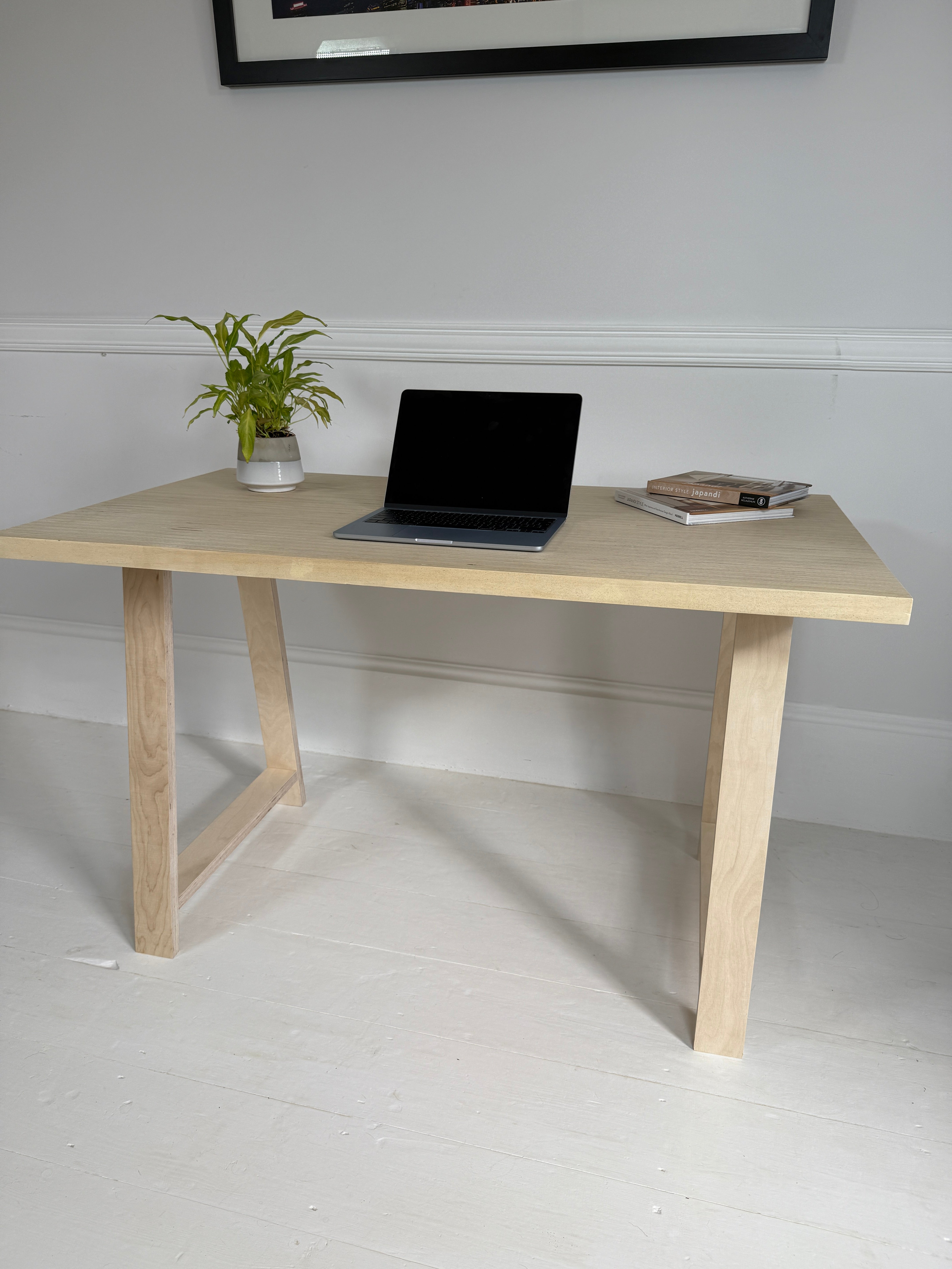 Made to Measure Desk Top in Edge Grain Birch Ply