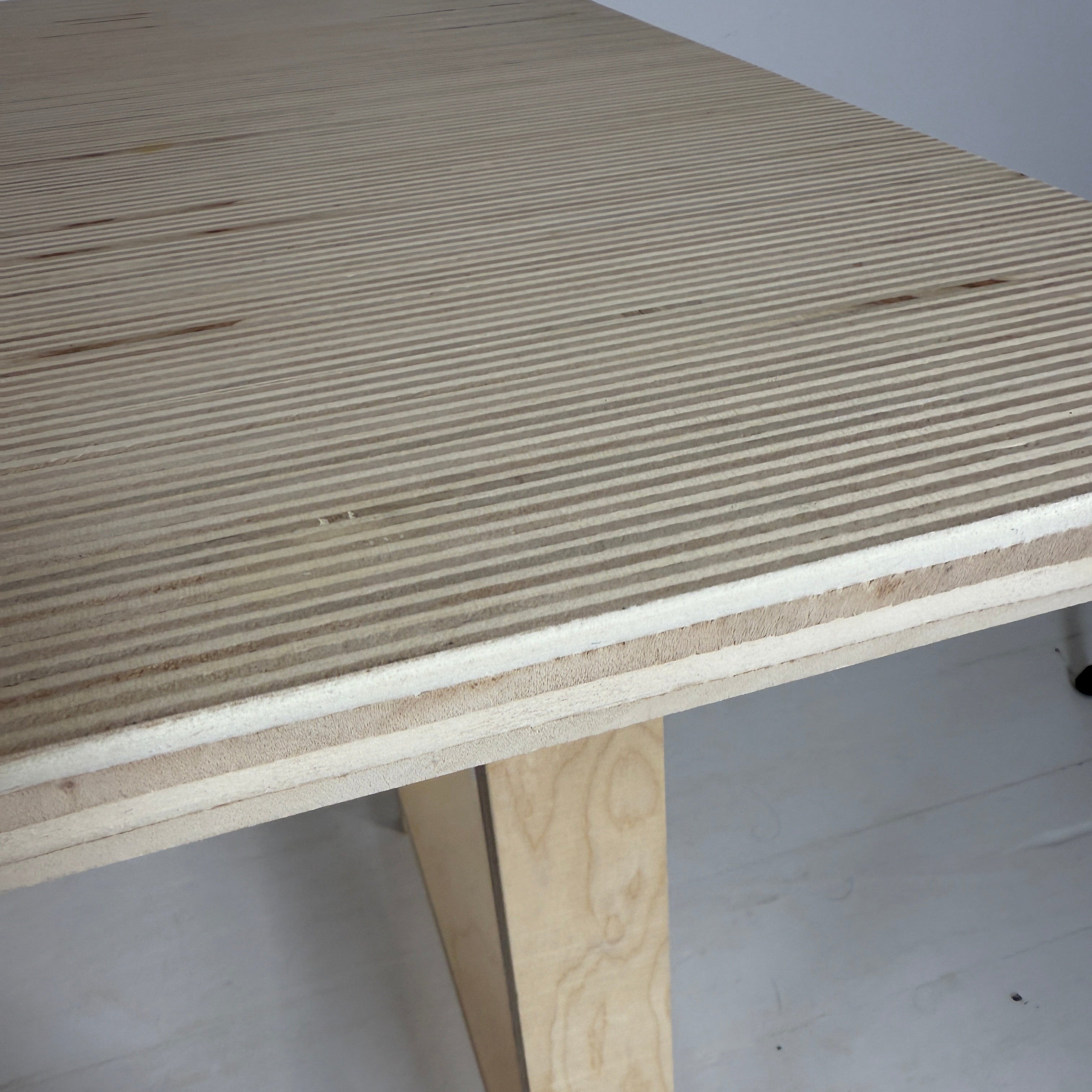 Made to Measure Desk Top in Edge Grain Birch Ply