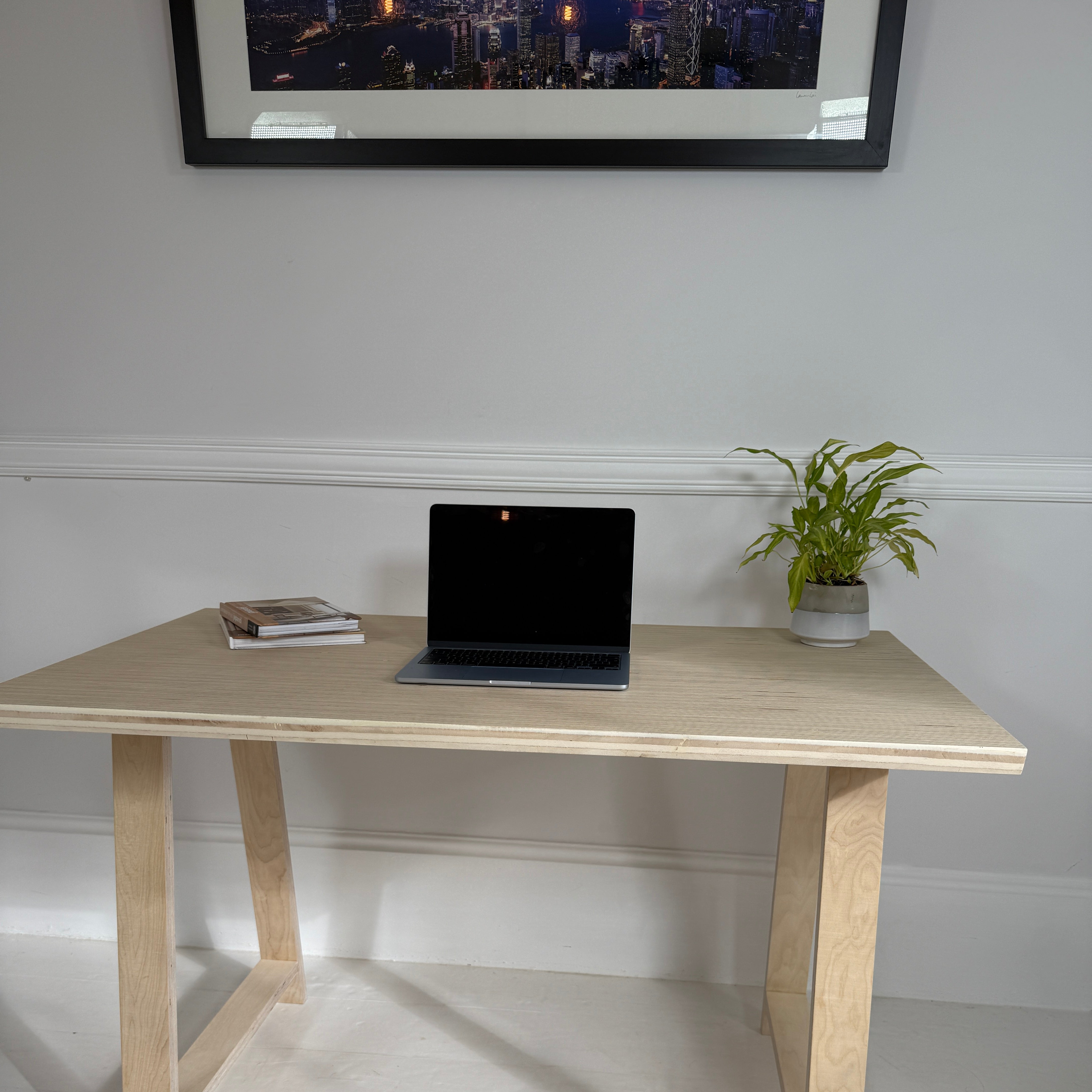 Made to Measure Desk Top in Edge Grain Birch Ply