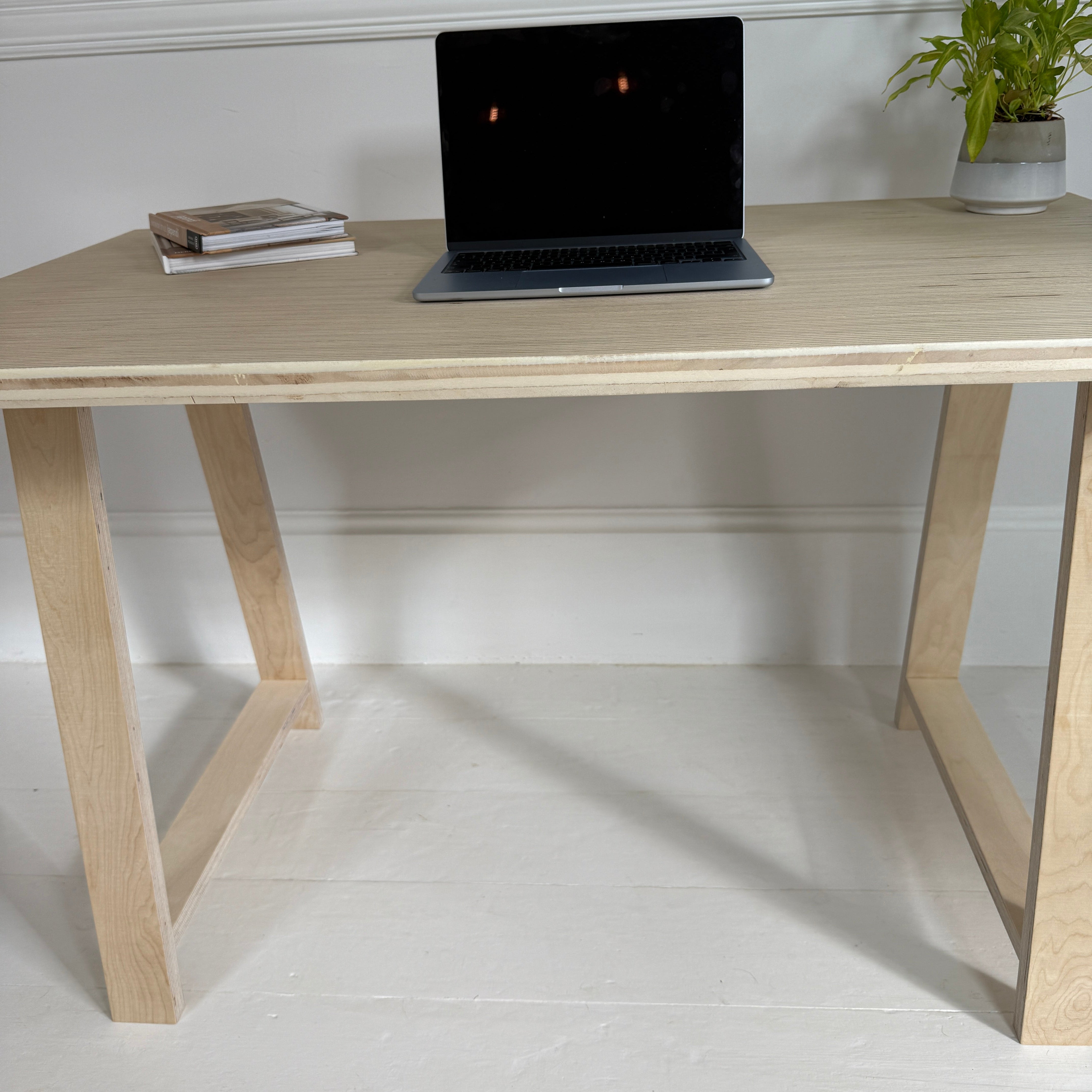 Made to Measure Desk Top in Edge Grain Birch Ply