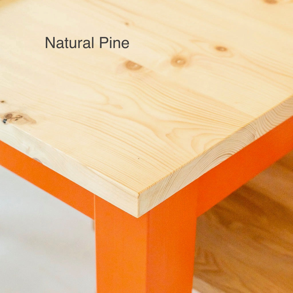 'The Tintagel' Scandi Style Wooden Dining Table (Clay)