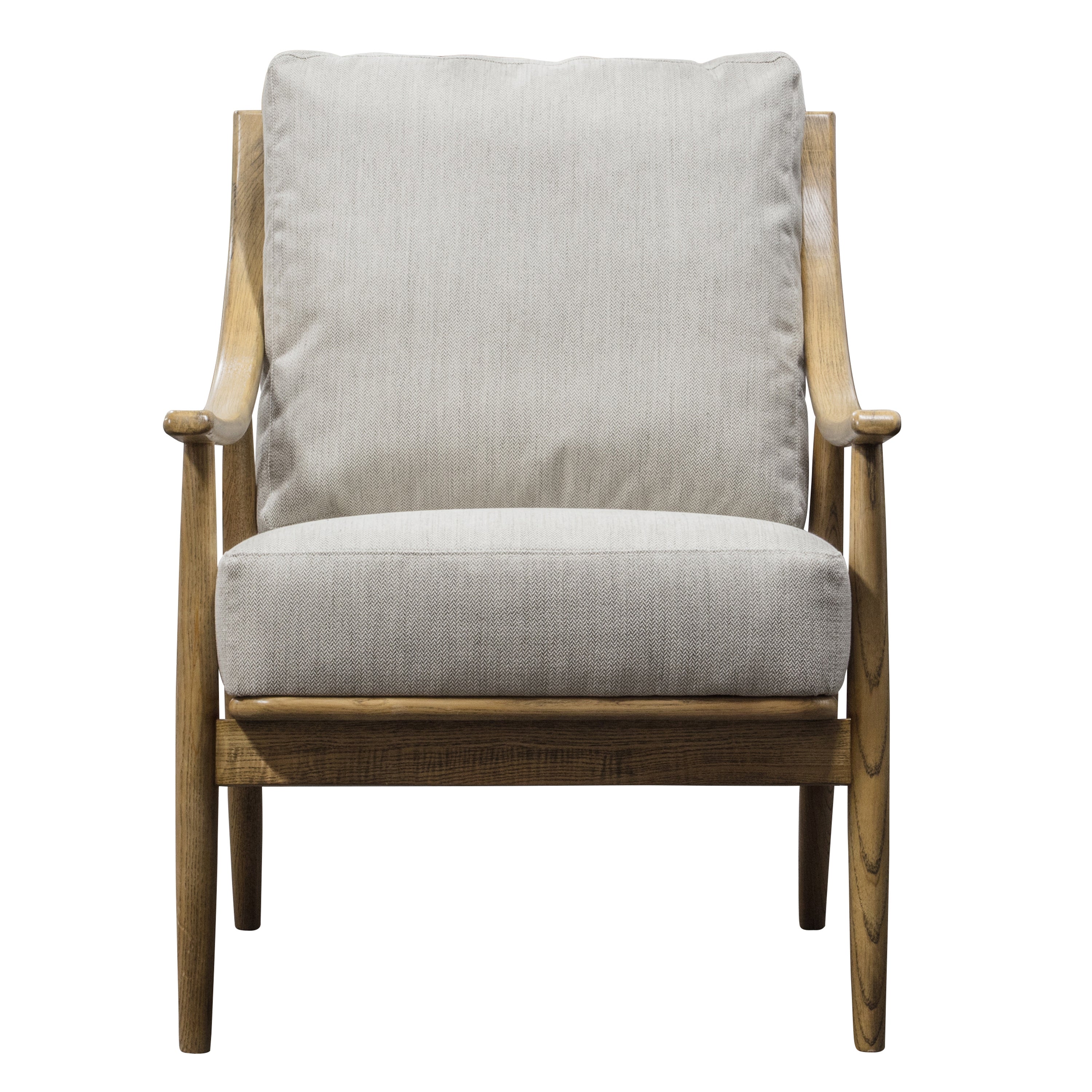 Porthcurnow Ash and Natural Linen Armchair