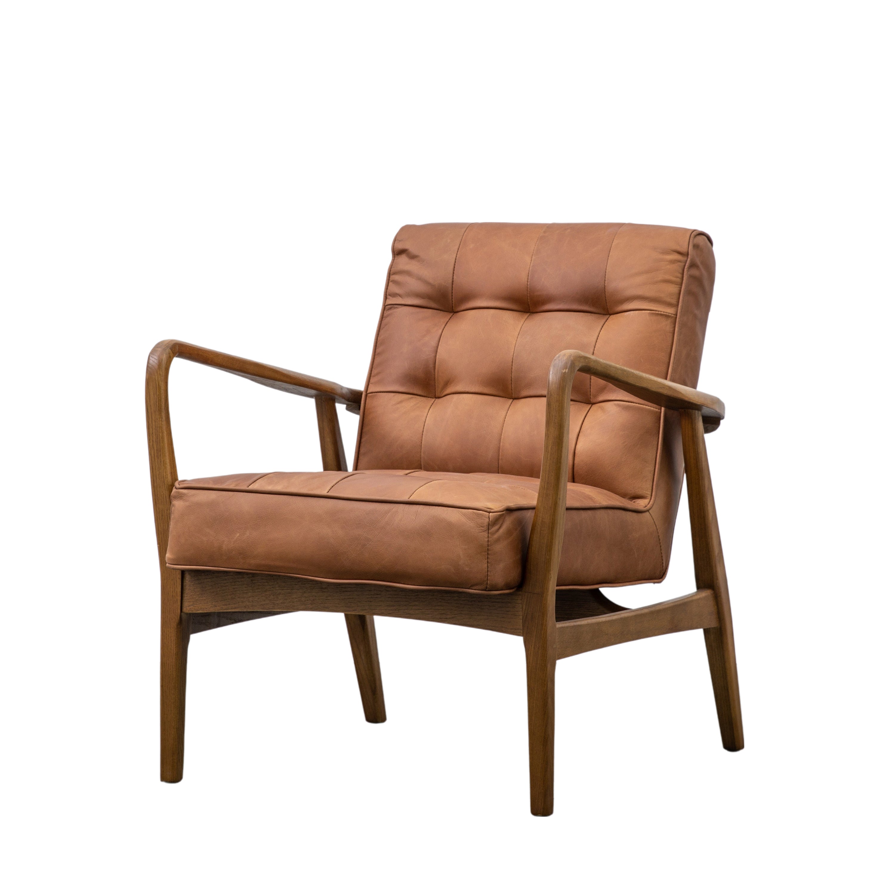 Sennen Brown Leather Armchair