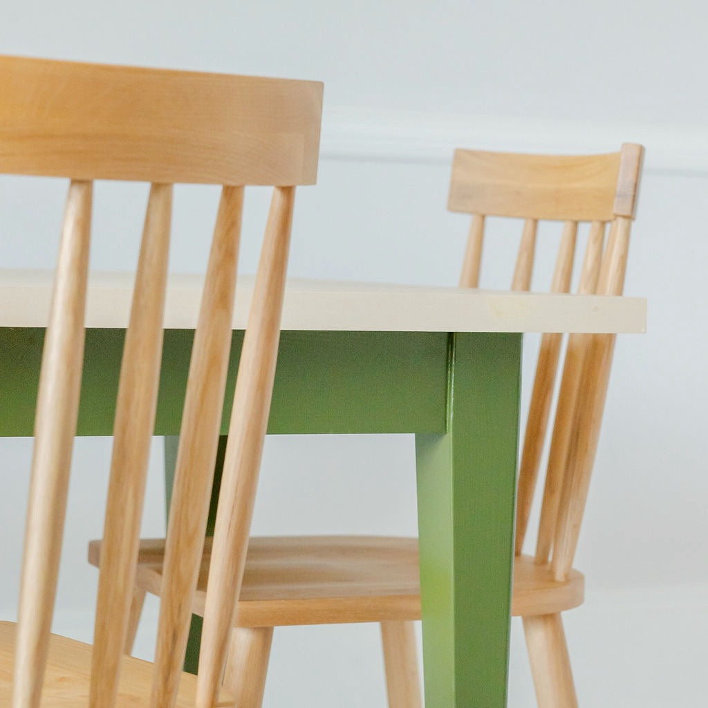 Bespoke Padstow Solid Wood Edge Grain Kitchen Dining Table