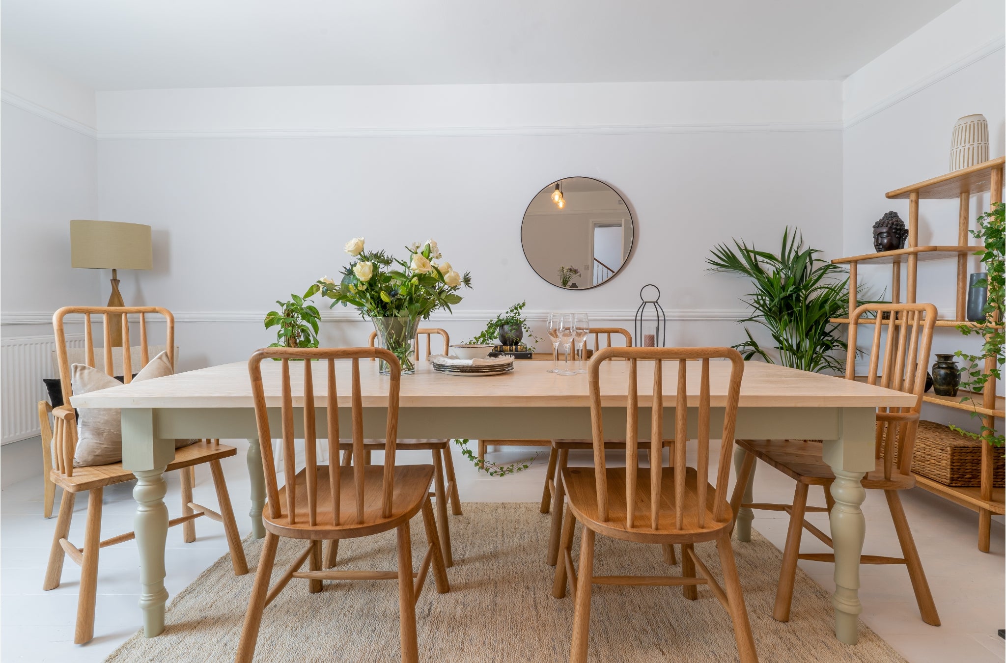 Scandi style shop dining table