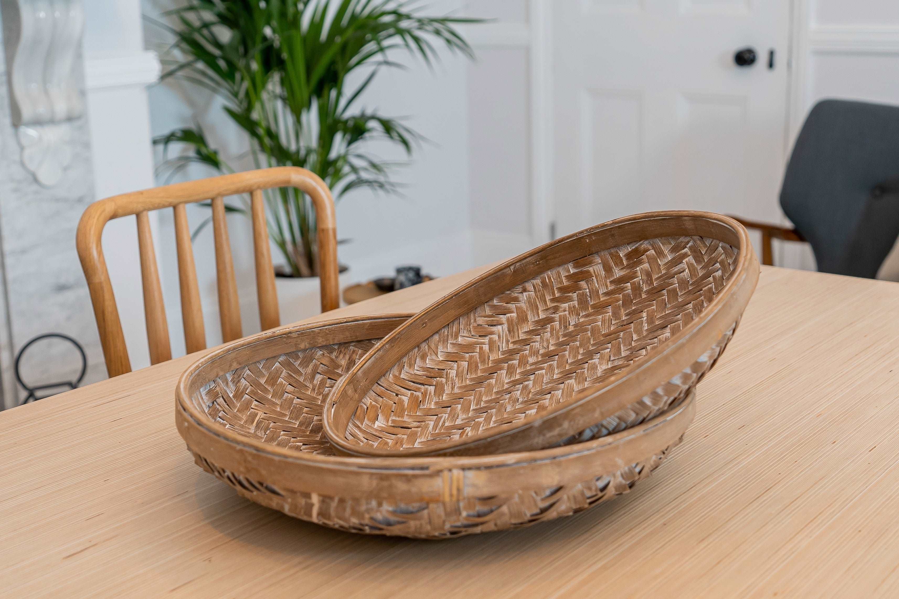 Bamboo Weave Tray (pair)