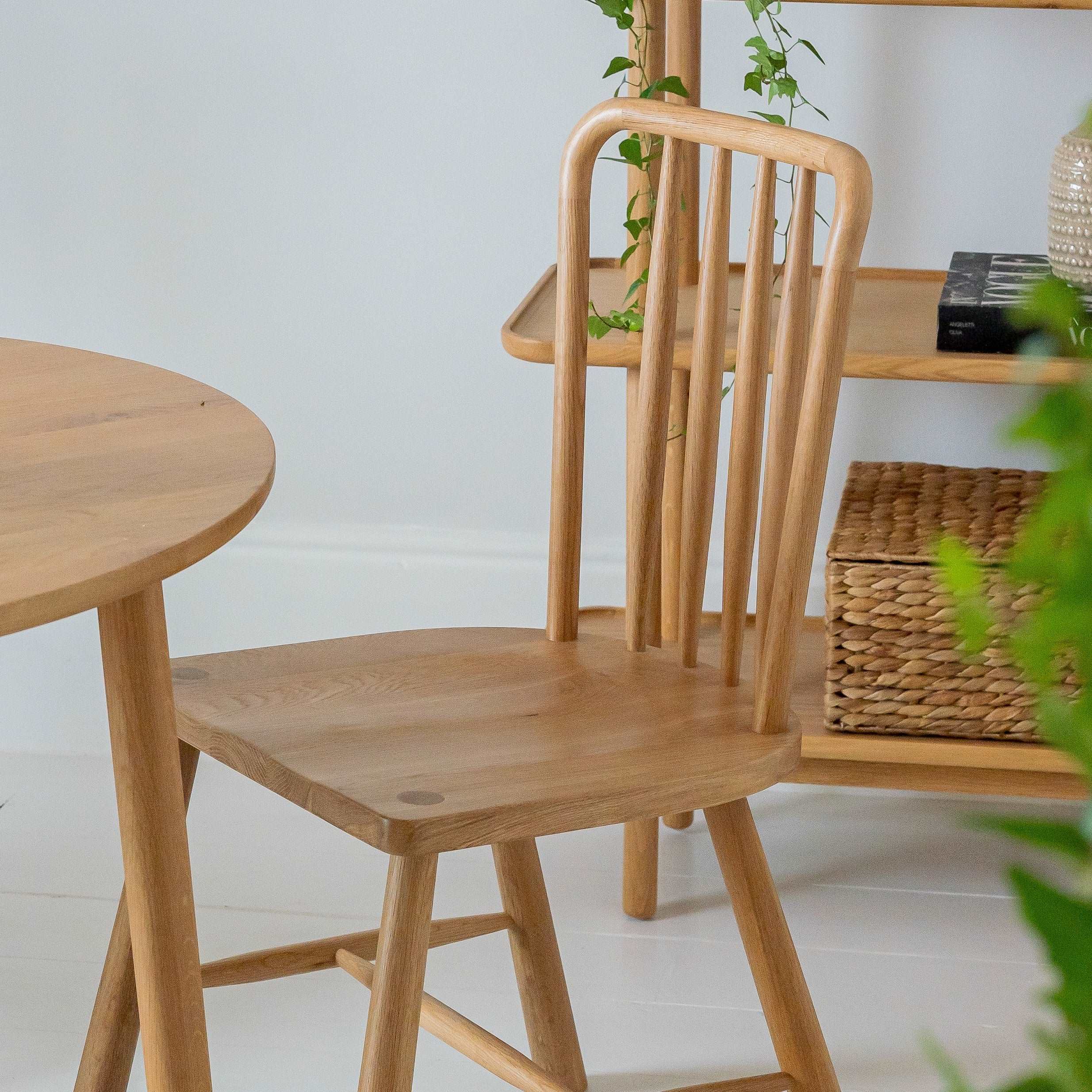 Crafters Oak Wooden Dining Chair (In Pairs)