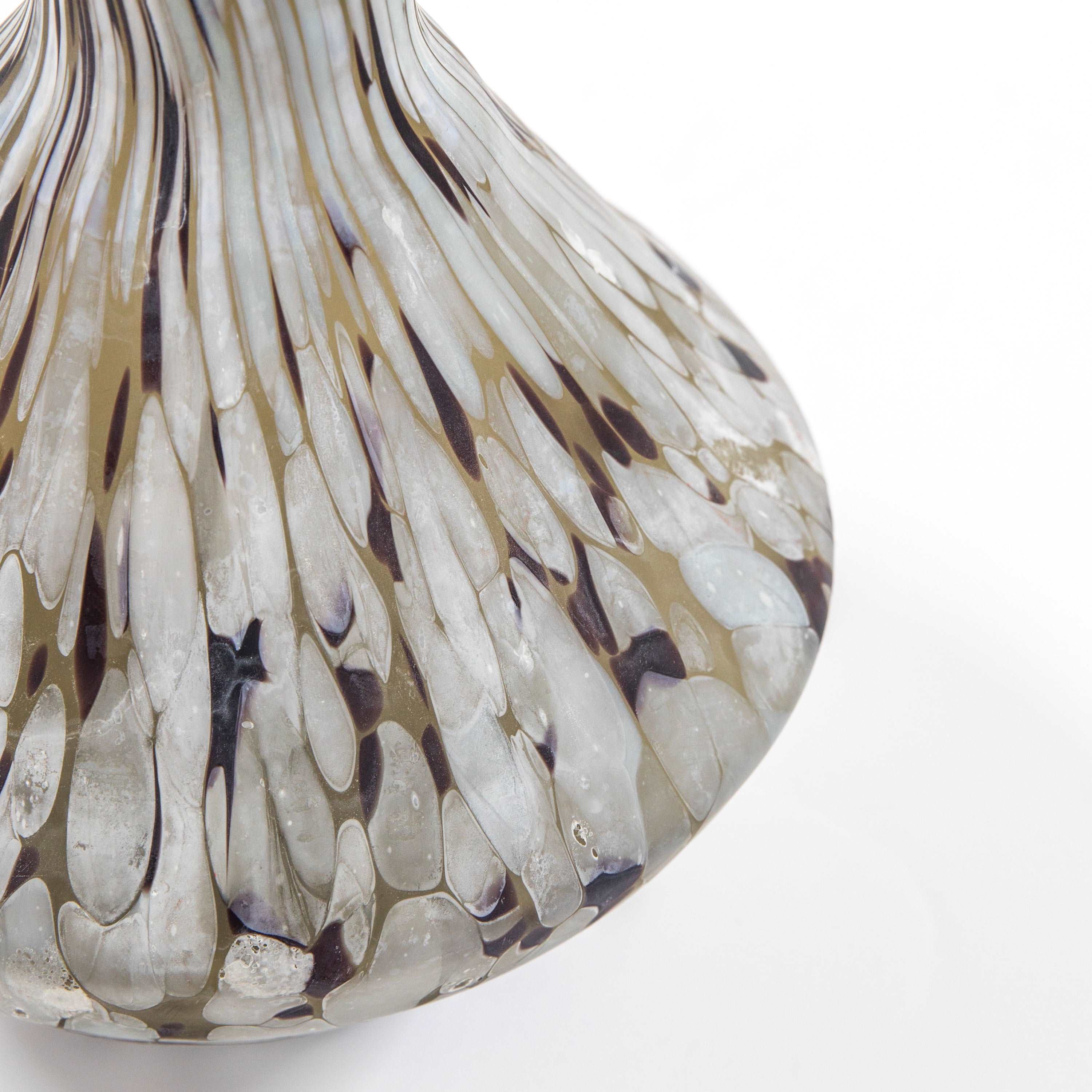Lyme Retro Mouth Blown Glass Vase