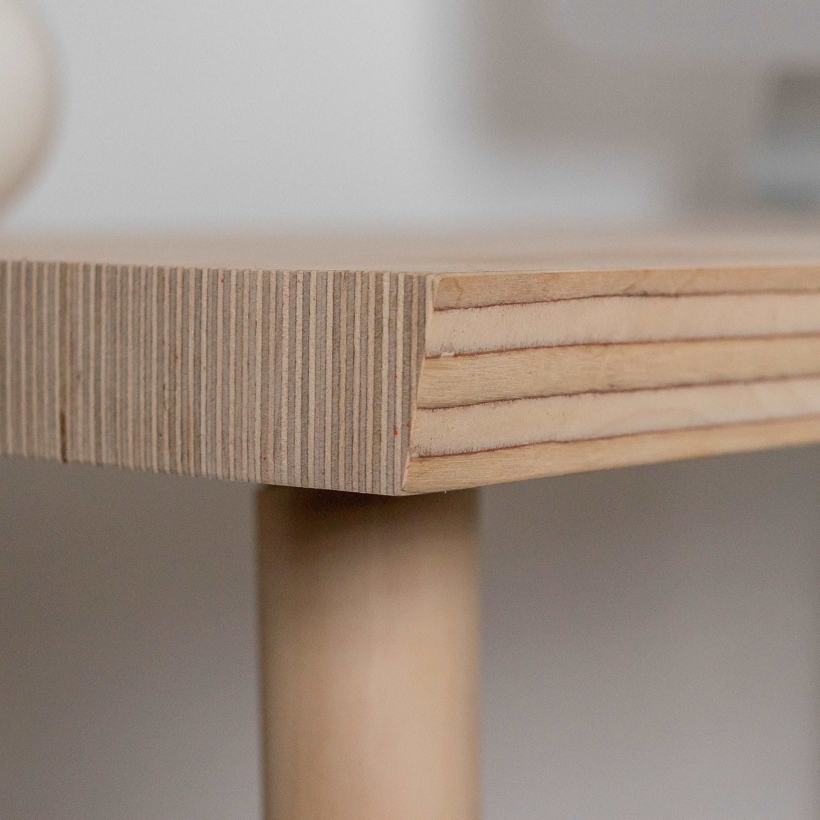 Sand Made Wooden Home Office Computer Desk in Birch Ply