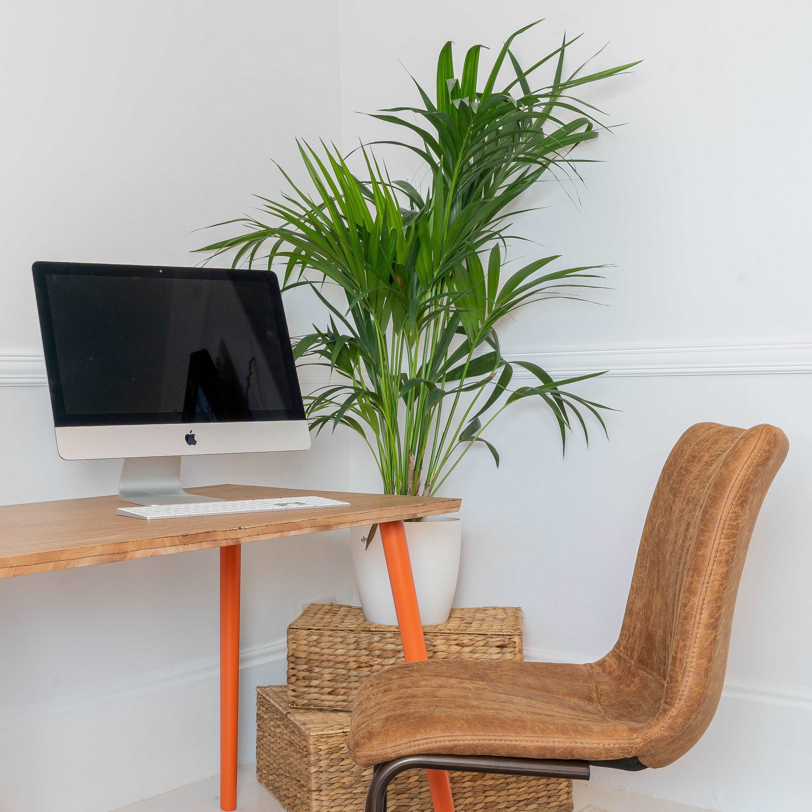 Sand Made Wooden Home Office Computer Desk in Red Ply